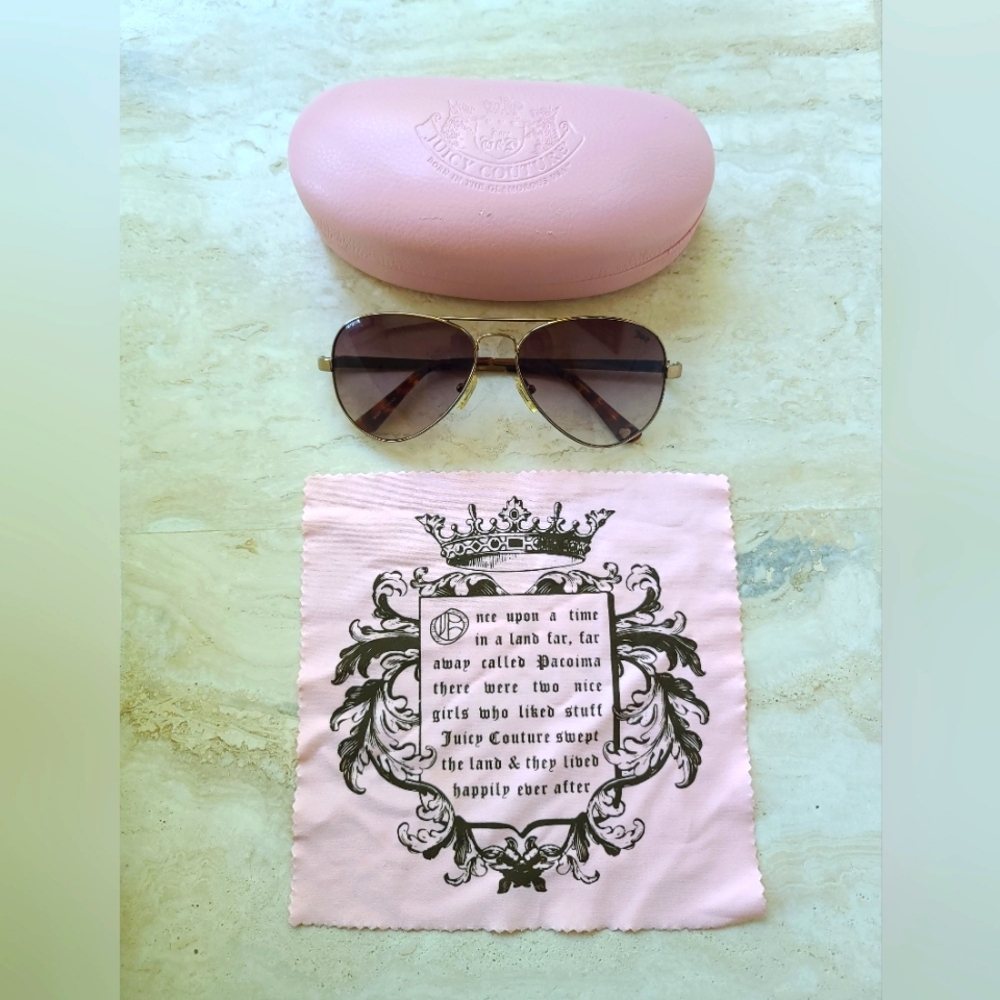 Authentic Juicy Couture aviator sunglasses